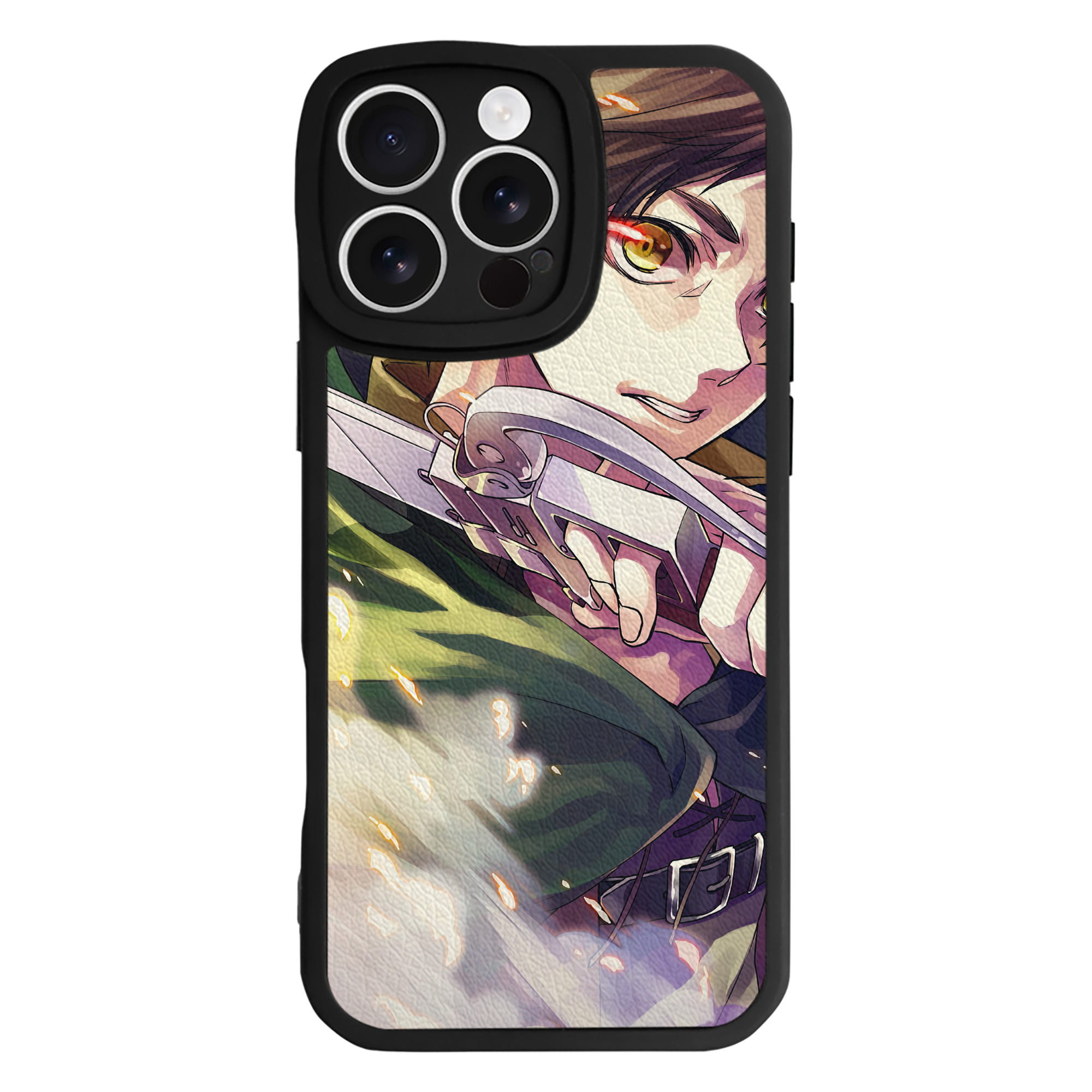（画像用） 進撃の巨人 Attack on Titan 【iPhone 16シリーズ対応】シリコンスマホケース（レザー調） 材質：シリコン